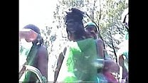 Pretty gal is having a threesome interracial sex